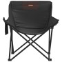 Folding camping chairs with pocket, 2 units, black. by , Garden chairs - Ref: Foro24-366548, Price: 55,28 €, Discount: %