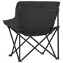 Folding camping chairs with pocket, 2 units, black. by , Garden chairs - Ref: Foro24-366548, Price: 55,28 €, Discount: %