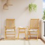 Square garden seat cushions 4 pcs cream 45x45x2 cm by , Cushions for chairs and sofas - Ref: Foro24-847729, Price: 24,07 €, D...