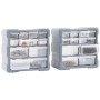 Multi-drawer organizers with 12 drawers, 2 units, 26.5x16x26 cm. by vidaXL, Toolboxes - Ref: Foro24-147582, Price: 30,65 €, D...