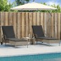 Sun loungers with cushions 2 units light gray synthetic rattan by , Loungers - Ref: Foro24-3261439, Price: 327,95 €, Discount: %