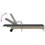 Sun loungers with cushions 2 units light gray synthetic rattan by , Loungers - Ref: Foro24-3261439, Price: 327,95 €, Discount: %