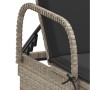 Sun loungers with cushions 2 units light gray synthetic rattan by , Loungers - Ref: Foro24-3261439, Price: 327,95 €, Discount: %