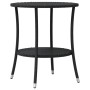 Small table and chairs with 3 black synthetic rattan cushions. by , Garden sets - Ref: Foro24-365652, Price: 253,65 €, Discou...