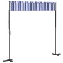 Free-standing awning made of blue and white fabric and steel, 300x300 cm. by , Umbrellas - Ref: Foro24-368931, Price: 266,10 ...