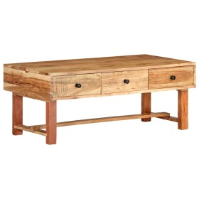 Mesa de centro madera maciza de acacia 100x50x40 cm de vidaXL, Mesas de centro - Ref: Foro24-322669, Precio: 105,99 €, Descue...