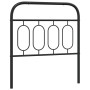 Cabecero de metal negro 90 cm de , Cabeceros y pies de cama - Ref: Foro24-377145, Precio: 34,99 €, Descuento: %