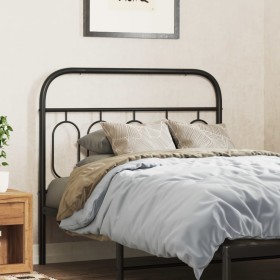 Black metal headboard 107 cm by , Headboards and footboards - Ref: Foro24-377147, Price: 36,99 €, Discount: %