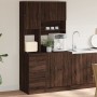 Engineered wood kitchen cabinet in brown oak, 95x50x180 cm. by , Kitchen cabinets - Ref: Foro24-3276538, Price: 259,99 €, Dis...