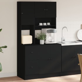 Mueble de cocina madera de ingeniería negro 95x50x180 cm de , Armarios de cocina - Ref: Foro24-3276533, Precio: 281,57 €, Des...