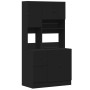 Mueble de cocina madera de ingeniería negro 95x50x180 cm de , Armarios de cocina - Ref: Foro24-3276533, Precio: 303,30 €, Des...