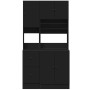 Mueble de cocina madera de ingeniería negro 95x50x180 cm de , Armarios de cocina - Ref: Foro24-3276533, Precio: 303,30 €, Des...