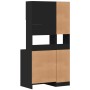 Mueble de cocina madera de ingeniería negro 95x50x180 cm de , Armarios de cocina - Ref: Foro24-3276533, Precio: 303,30 €, Des...