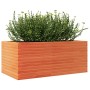 Solid pine wood planter in brown wax 110x60x46 cm by , Pots and planters - Ref: Foro24-3282461, Price: 187,99 €, Discount: %