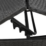 Sun loungers with small table, 2 units, black synthetic rattan by , Loungers - Ref: Foro24-4002710, Price: 264,11 €, Discount: %