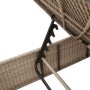 Lounger with cushion and synthetic beige rattan side table by , Loungers - Ref: Foro24-4002731, Price: 164,85 €, Discount: %