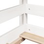 Cama infantil con techo madera maciza pino blanca 90x190 cm de , Camas y somieres - Ref: Foro24-847007, Precio: 207,99 €, Des...