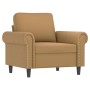 Armchair with brown velvet footstool 60 cm by , Sofas - Ref: Foro24-3201212, Price: 215,86 €, Discount: %