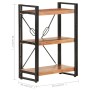 3-stöckiges Regal aus massivem Akazienholz 60x30x80 cm von , Bücherregale und Regale - Ref: Foro24-320613, Preis: 117,33 €, R...