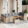 11-piece garden sofa set with beige synthetic rattan cushions by , Garden sets - Ref: Foro24-3271024, Price: 786,65 €, Discou...