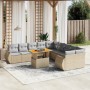 11-piece garden sofa set with beige synthetic rattan cushions by , Garden sets - Ref: Foro24-3272389, Price: 838,59 €, Discou...