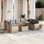 Garden sofa set with beige cushions, 10 pieces, synthetic rattan by , Garden sets - Ref: Foro24-3272340, Price: 738,25 €, Dis...