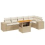 Set aus 7-teiligen Gartensofas und Kissen, synthetisches Rattan, beige von , Gartensets - Ref: Foro24-3272647, Preis: 607,96 ...