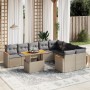 Set Gartensofas mit beigen Kissen 10 Stück synthetisches Rattan von , Gartensets - Ref: Foro24-3273236, Preis: 693,87 €, Raba...