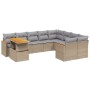 Set Gartensofas mit beigen Kissen 10 Stück synthetisches Rattan von , Gartensets - Ref: Foro24-3273243, Preis: 703,66 €, Raba...