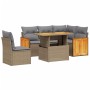 Garden sofa set with 6-piece synthetic rattan beige cushions by , Garden sets - Ref: Foro24-3273964, Price: 491,55 €, Discoun...