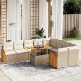 Set Gartensofas mit beigen Kissen 10 Stück synthetisches Rattan von , Gartensets - Ref: Foro24-3274117, Preis: 807,23 €, Raba...