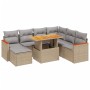 Garden sofa set with beige cushions, 8 pieces, PE rattan by , Garden sets - Ref: Foro24-3276055, Price: 584,43 €, Discount: %