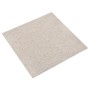 Carpet floor tiles 20 pcs 5 m² 50x50 cm light beige by vidaXL, Floors and carpets - Ref: Foro24-147319, Price: 101,01 €, Disc...