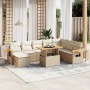 9-piece garden sofa set with beige synthetic rattan cushions by , Garden sets - Ref: Foro24-3273655, Price: 821,08 €, Discoun...