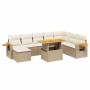 9-piece garden sofa set with beige synthetic rattan cushions by , Garden sets - Ref: Foro24-3273655, Price: 821,08 €, Discoun...