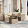 Garden sofa set with 5-piece synthetic rattan beige cushions by , Garden sets - Ref: Foro24-3270820, Price: 557,71 €, Discoun...