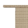 Mesa de jardín superficie de vidrio ratán PE beige 100x55x73 cm de , Mesas de jardín - Ref: Foro24-366059, Precio: 122,60 €, ...