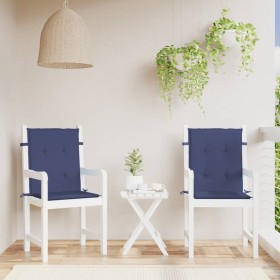 Cushions for low back chair 2 units navy blue fabric by , Cushions for chairs and sofas - Ref: Foro24-378680, Price: 38,99 €,...