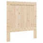 Solid pine wood bed frame with headboard 90x200 cm by , Beds and slatted bases - Ref: Foro24-3281538, Price: 143,89 €, Discou...