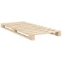 Estructura de cama con cabecero madera maciza de pino 90x200 cm de , Camas y somieres - Ref: Foro24-3281538, Precio: 143,99 €...