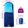 Saco de dormir de camping para adultos 3-4 estaciones de , Sacos de dormir - Ref: Foro24-94443, Precio: 28,59 €, Descuento: %