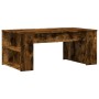 Engineered wood smoked oak coffee table 102x55x42 cm by , Coffee table - Ref: Foro24-831858, Price: 76,69 €, Discount: %