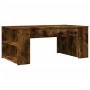 Mesa de centro madera de ingeniería roble ahumado 102x55x42 cm de , Mesas de centro - Ref: Foro24-831858, Precio: 63,56 €, De...