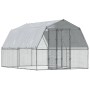 Chicken coop with roof and door 2 units galvanized steel silver by , Cages and habitats for small animals - Ref: Foro24-32949...