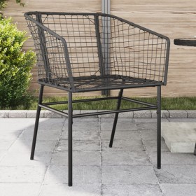 Garden chairs 2 units black synthetic rattan by , Garden chairs - Ref: Foro24-369098, Price: 118,99 €, Discount: %