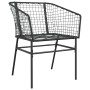 Garden chairs 2 units black synthetic rattan by , Garden chairs - Ref: Foro24-369098, Price: 108,86 €, Discount: %