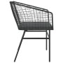 Garden armchairs with cushions 2 pcs black synthetic rattan by , Garden chairs - Ref: Foro24-369100, Price: 106,03 €, Discoun...