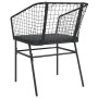 Garden armchairs with cushions 2 pcs black synthetic rattan by , Garden chairs - Ref: Foro24-369100, Price: 106,03 €, Discoun...