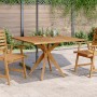 Square garden table made of solid acacia wood 110x110x75 cm by , Garden tables - Ref: Foro24-367837, Price: 181,09 €, Discoun...