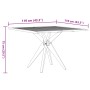 Square garden table made of solid acacia wood 110x110x75 cm by , Garden tables - Ref: Foro24-367837, Price: 181,09 €, Discoun...